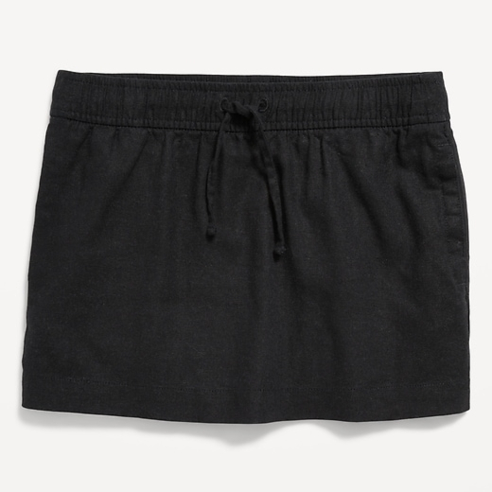 NWT Black Linen Skirt - Girls